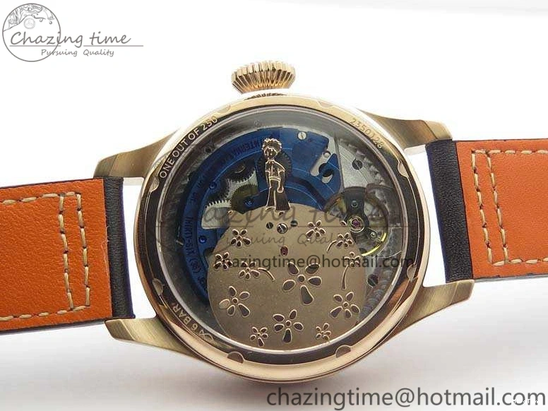MIROTIME 0302 Big Pilot Real PR IW502701 RG YLF 1:1 Best Edition Blue Dial On Calfskin Strap A Classic 7225